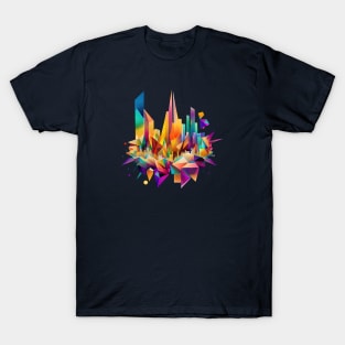 Colorful geometric Crystal Tokyo T-Shirt